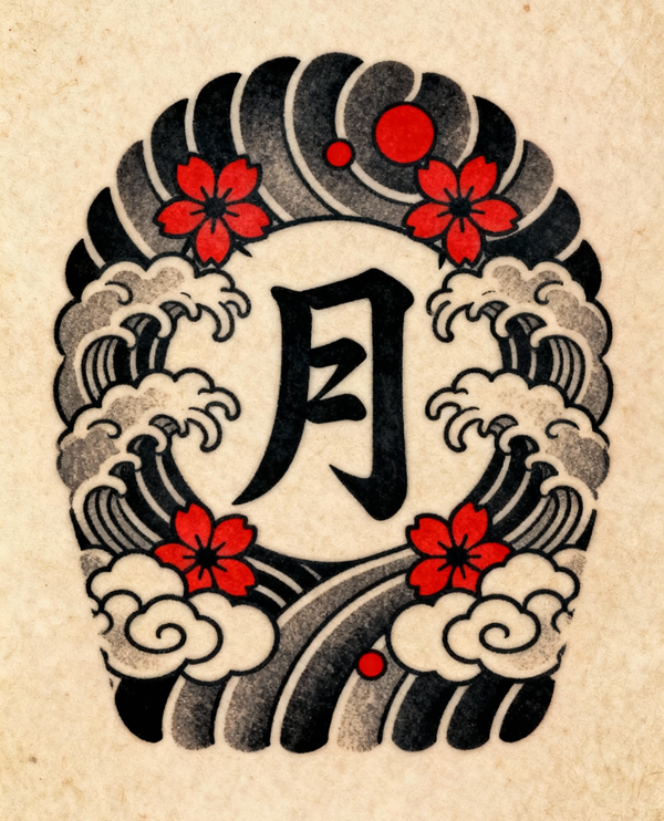 kanji for moon，moon in kanji,moon kanji stroke order