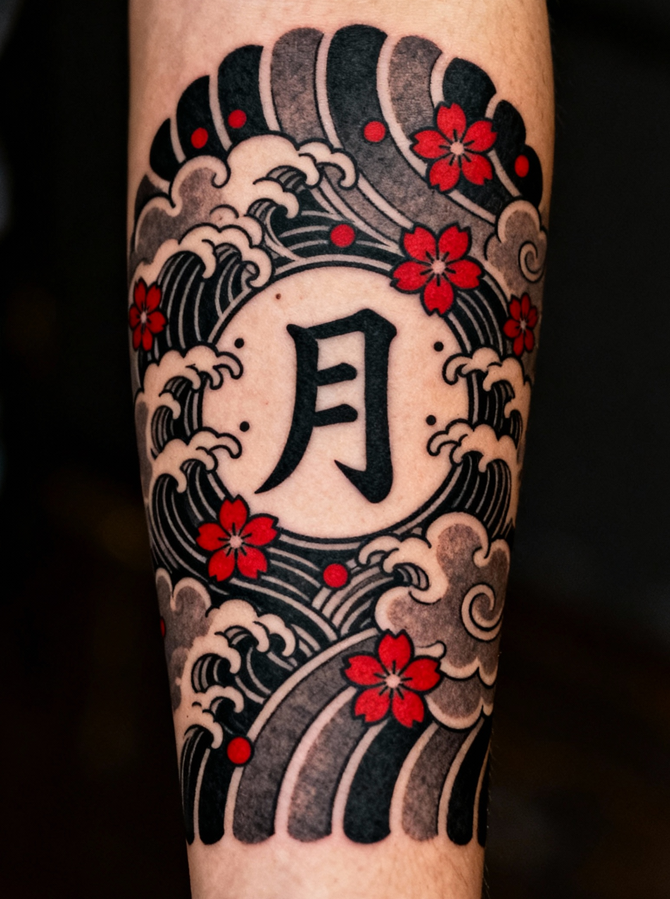 kanji for moon，moon in kanji,moon kanji stroke order